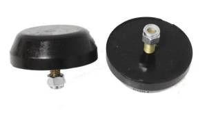 Energy Suspension Universal Bump Stop Set Black Flat Head Style H-1 in. Dia. 2 15/16 in. Incl. 2 Per Set Performance Polyurethane - 9.9117G