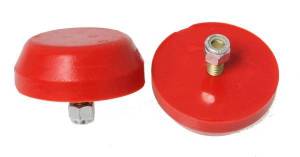 Energy Suspension Universal Bump Stop Set Red Flat Head Style H-1 in. Dia. 2 15/16 in. Incl. 2 Per Set Performance Polyurethane - 9.9117R