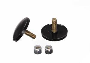Energy Suspension Universal Bump Stop Set Black Ultra Low Profile Button Style H-3/8 in. Dia. 2 in. 1 in. Long Stud Incl. 2 Per Set Performance Polyurethane - 9.9132G