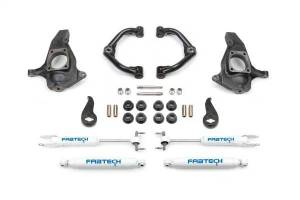 Fabtech Uniball Control Arm Lift System w/Performance Shocks 4 in. Lift Incl. Uniball Control Arm - K1064