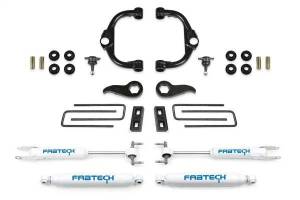 Fabtech - Fabtech Ball Joint UCA Lift System w/Shocks 3.5 in. Lift w/Front And Rear Performance Shocks Incl. PN [FTS21276/FTS755/FTSNK21/FTS7341/FTS7299] - K1179 - Image 1