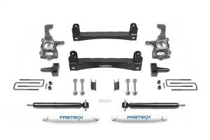 Fabtech Basic Lift System w/Shocks Rear For 4 in. Lift w/Performance Socks - K2258