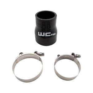 Wehrli Custom Fabrication 2.375" x 3" ID Long Silicone Boot and Clamp Kit - WCF207-112