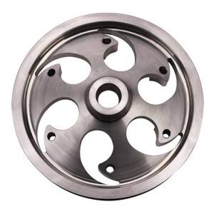 Wehrli Custom Fabrication - Wehrli Custom Fabrication Duramax Billet CP3 Pulley Deep Offset Raw Finish - WCF100429 - Image 2