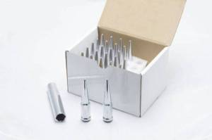 Wheel Mate Spiked Lug Nuts Set of 24 - Chrome 14x2.0 - 35424P