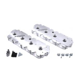 HSP Diesel - HSP Diesel 2001-2004 Chevrolet / GMC Billet Valve Covers Kingsport Grey - 146-HSP-DG - Image 2