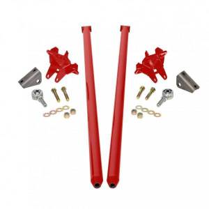 HSP Diesel 58 Inch Universal Traction Bars For Inline Leafspring 4 Inch Axle-Flag Red - HSP-U-035-3-1-HSP-BR