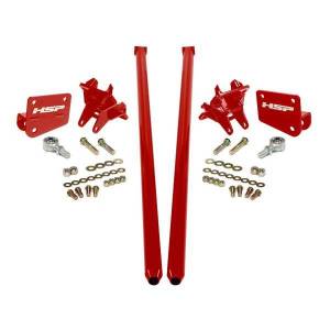 HSP Diesel Traction Bars For 2011-2017 Ford Powerstroke 6.7L F250 F350 SRW (ECSB)-Flag Red - HSP-P-435-1-2-HSP-BR