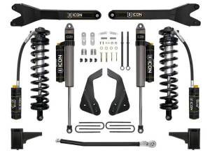 ICON Vehicle Dynamics - ICON Vehicle Dynamics 05-07 FORD F250/F350 4-5.5" STAGE 4 COILOVER CONVERSION SYSTEM W RADIUS ARM - K63114R - Image 1