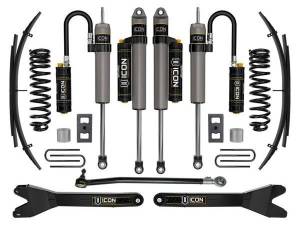 ICON Vehicle Dynamics 23 FORD F250/F350 DIESEL 2.5" STAGE 4 SUSPENSION SYS RADIUS ARMS/EXPANSION PACK - K62564RL