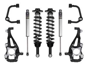 ICON Vehicle Dynamics - ICON Vehicle Dynamics 21-23 FORD F150 4WD 3.5-4.5" STAGE 1 SUSPENSION SYSTEM W TUBULAR UCA - K93141T - Image 1