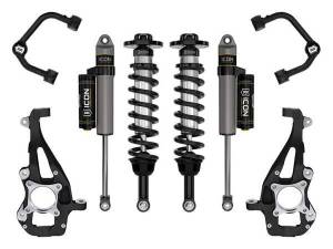 ICON Vehicle Dynamics - ICON Vehicle Dynamics 21-23 FORD F150 4WD 3.5-4.5" STAGE 2 SUSPENSION SYSTEM W TUBULAR UCA - K93142T - Image 1