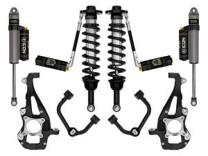 ICON Vehicle Dynamics - ICON Vehicle Dynamics 21-23 FORD F150 4WD 3.5-4.5" STAGE 4 SUSPENSION SYSTEM W TUBULAR UCA - K93144T - Image 1