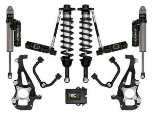 ICON Vehicle Dynamics - ICON Vehicle Dynamics 21-23 FORD F150 4WD 3.5-4.5" STAGE 5 SUSPENSION SYSTEM W TUBULAR UCA - K93145T - Image 1