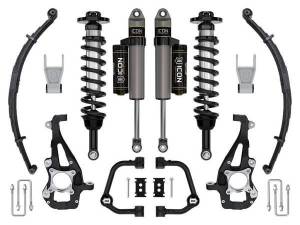 ICON Vehicle Dynamics 21-23 FORD F150 4WD 3.5-4.5" STAGE 2 SUSPENSION SYS TUBULAR UCA / LEAF PACK - K93142TL