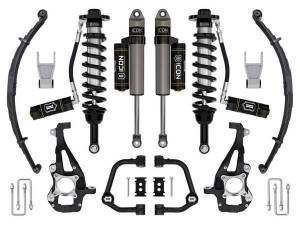 ICON Vehicle Dynamics - ICON Vehicle Dynamics 21-23 FORD F150 4WD 3.5-4.5" STAGE 3 SUSPENSION SYS TUBULAR UCA / LEAF PACK - K93143TL - Image 1