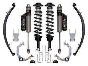 ICON Vehicle Dynamics - ICON Vehicle Dynamics 21-23 FORD F150 TREMOR 4WD 2.5-3" STAGE 2 SUSPENSION SYS BILLET UCA / LEAF PACK - K93162L - Image 1