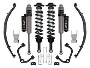 ICON Vehicle Dynamics - ICON Vehicle Dynamics 21-23 FORD F150 TREMOR 4WD 2.5-3" STAGE 2 SUSPENSION SYS TUBULAR UCA / LEAF PACK - K93162TL - Image 1