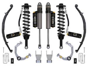 ICON Vehicle Dynamics 21-23 FORD F150 TREMOR 4WD 2.5-3" STAGE 4 SUSPENSION SYS BILLET UCA / LEAF PACK - K93164L