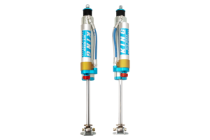 King Shocks 84-00 Jeep Cherokee xJ Front 2.5 Dia Piggy Hose Res Shock for 5-6in Lift w/Adj (Pair) - 25001-313A