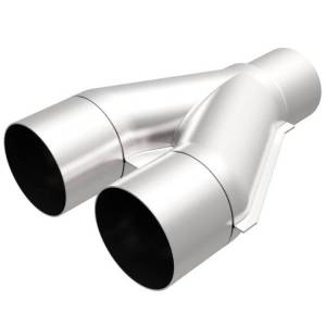 MagnaFlow Universal Trans Y-Pipe All SS 4inch (Dual) 3.5inch (Single) x 13inch (Overall) - 10800
