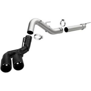 MagnaFlow CatBack 2018 Ford F-150 V6-3.0L Dual Exit Black Stainless Exhaust - MF Series - 19423