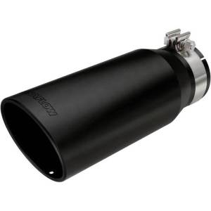Magnaflow - MagnaFlow Tip Stainless Black Coated Single Wall Round Single Outlet 5in Dia 4in Inlet 13in L - 35238 - Image 2