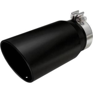 Magnaflow - MagnaFlow Tip Stainless Black Coated Single Wall Round Single Outlet 6in Dia 5in Inlet 13in L - 35239 - Image 2