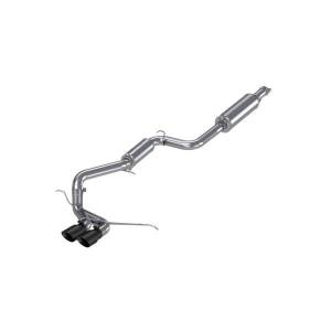 MBRP Exhaust 3in. Cat-BackDual Center OutletT409Black Tips - S4200409BT