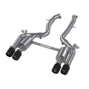 MBRP Exhaust - MBRP Exhaust 3in. Resonator-BackDual Rear Quad OutletT304CFActive - S45023CF - Image 1