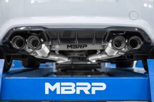 MBRP Exhaust - MBRP Exhaust 3in. Resonator-BackDual Rear Quad OutletT304CFActive - S45023CF - Image 4