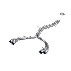 MBRP Exhaust - MBRP Exhaust 2.5in. Resonator BackDual Rear ExitT304Quad Tips - S4607304 - Image 1