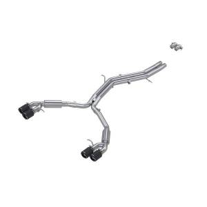 MBRP Exhaust 2.5in. Resonator BackDual Rear ExhaustT304Quad CF Tips - S46073CF