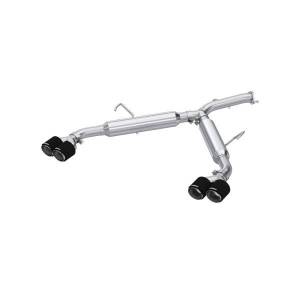 MBRP Exhaust - MBRP Exhaust 2.5in. Axle-BackDual Split Quad Rear ExitT304 with CF Tips - S47113CF - Image 1