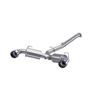 MBRP Exhaust - MBRP Exhaust 3in. Cat-BackDual Split RearT304BE Tips - S48043BE - Image 1