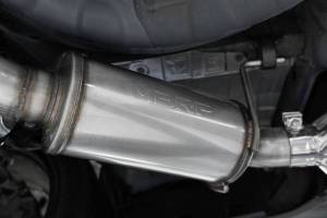 MBRP Exhaust - MBRP Exhaust 3in. Cat-BackDual Split Rear ExitQuad OutletStreet ProfileT304CF Tips - S48073CF - Image 4
