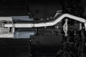 MBRP Exhaust - MBRP Exhaust 3in. Cat-BackDual Split Rear ExitQuad OutletRace VersionT304CF Tips - S48083CF - Image 3