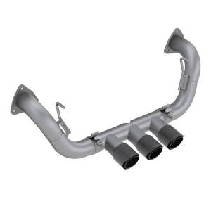 MBRP Exhaust 2.5in. Cat-BackTriple Centre Rear ExitValve DeleteT304CF Tips - S49003CF