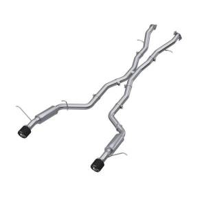 MBRP Exhaust - MBRP Exhaust 3in Cat-BackDual Rear ExitT304CF Tips - S51053CF - Image 1