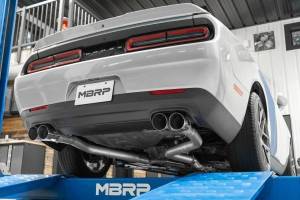 MBRP Exhaust - MBRP Exhaust 3in. Cat-BackDual Rear ExitStreet VersionT304Quad CF Tips - S71153CF - Image 2