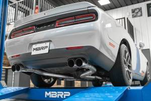 MBRP Exhaust - MBRP Exhaust 3in. Cat-BackDual Rear ExitRace VersionT304Quad CF Tips - S71163CF - Image 2