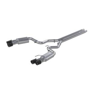 MBRP Exhaust - MBRP Exhaust 3in. Cat-BackDual Rear ExitQuad CF TipsStreet VersionT304 - S72053CF - Image 1