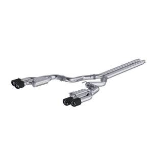 MBRP Exhaust 3in. Cat-BackDual Rear ExitQuad Carbon TipsRace VersionT304 - S72073CF
