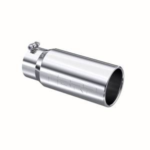 MBRP Exhaust - MBRP Exhaust Tip5in. O.D. Rolled Straight 4in. inlet 12in. lengthT304. - T5050 - Image 1