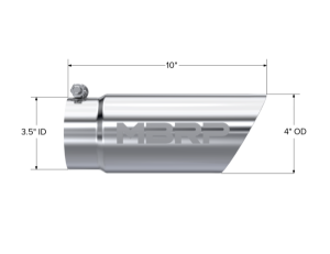 MBRP Exhaust - MBRP Exhaust Tip3in. O.D. Dual Wall Angled 4in. inlet 10in. lengthT304. - T5110 - Image 2