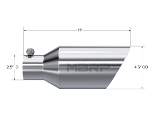MBRP Exhaust - MBRP Exhaust Exhaust Tail Pipe TipT304 Stainless Steel. - T5161 - Image 2