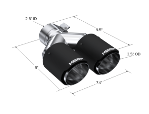 MBRP Exhaust - MBRP Exhaust 2.5" Inlet Carbon Fiber Exhaust Tip. - T5171CF - Image 3