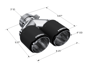 MBRP Exhaust - MBRP Exhaust Tip4in. O.D Out3in. IDDual WallCF T304 - T5183CF - Image 3