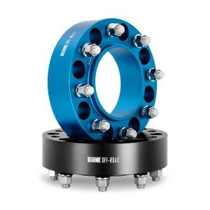 Mishimoto Wheel Spacers, 8X165.1, 121.3mm Center Bore, M14 X 1.5, 50mm Thick, Blue - BNWS-006-500BL
