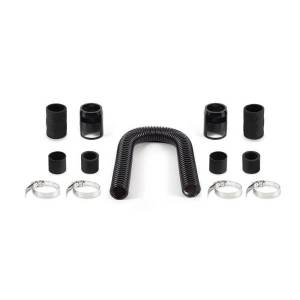 Mishimoto Universal Flexible Stainless Steel Radiator Hose Kit, 24", Black - MMAH-U24BK